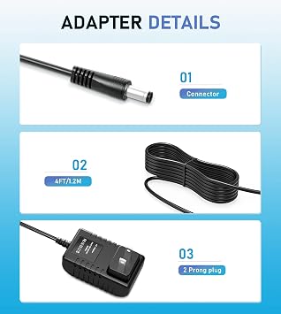 AC/DC Adapter Charger Compatible with RCBS 98923 98920 Chargemaster 1500 Combo Powder Scale