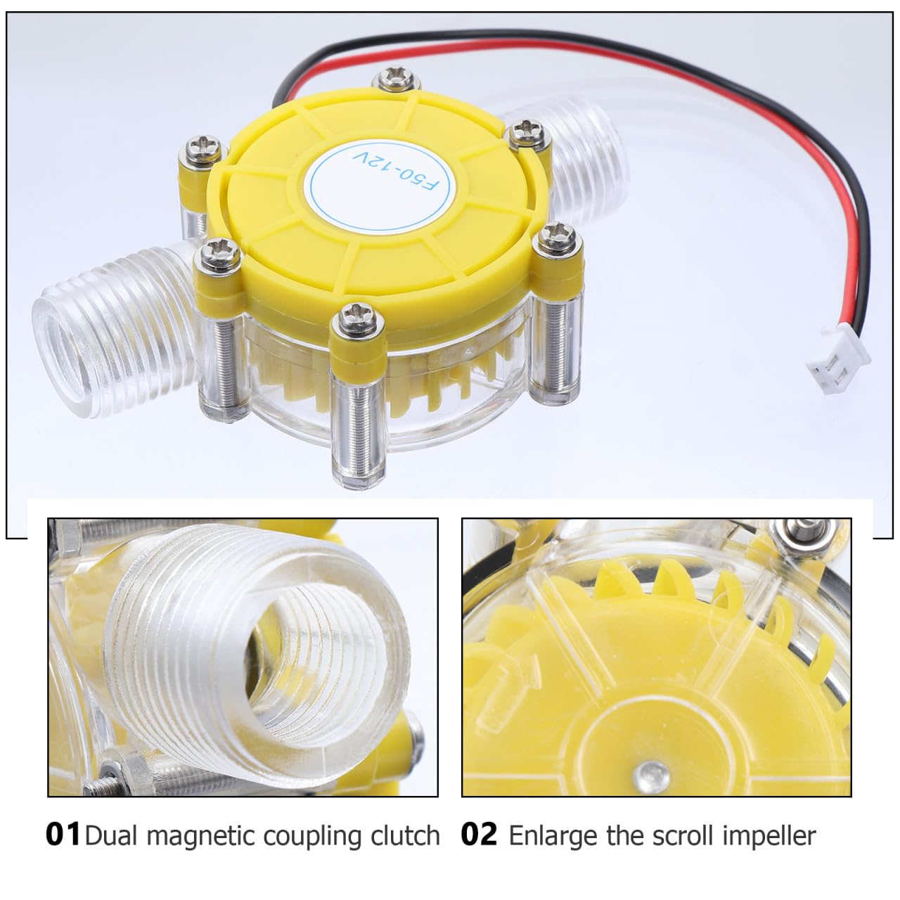 Generatore Idroelettrico Turbina Micro 12v Pvc Giallo