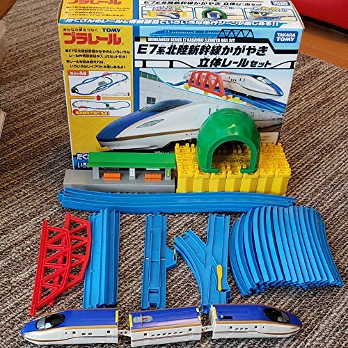Amazon.co.jp: プラレールE7系北陸新幹線 かがやき 立体レール