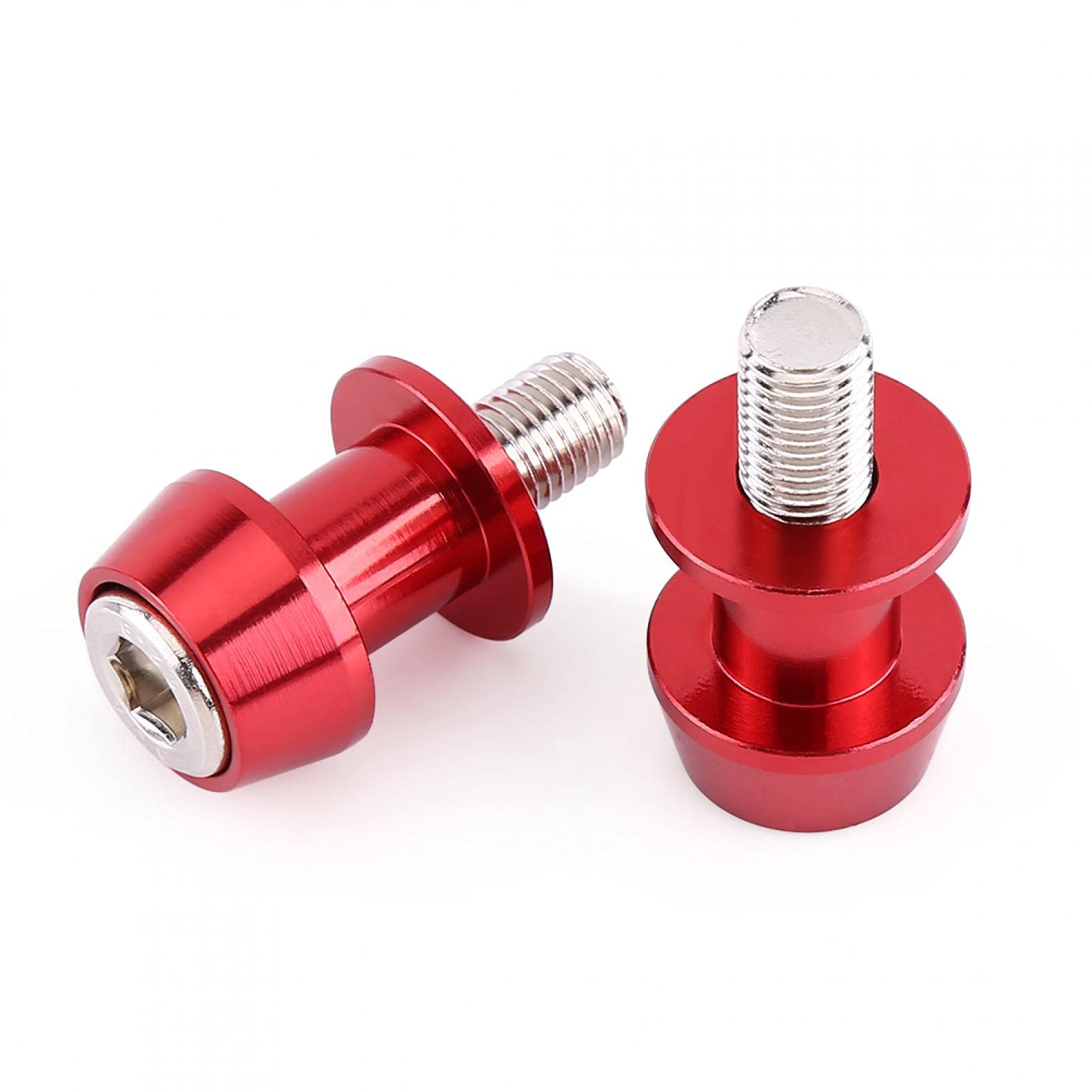 Yctze bobina braccio oscillanteMotocicleta CNC aleación de aluminio brazo oscilante deslizadores de carrete soporte bobinas de brazo oscilante (8 mm, rojo)