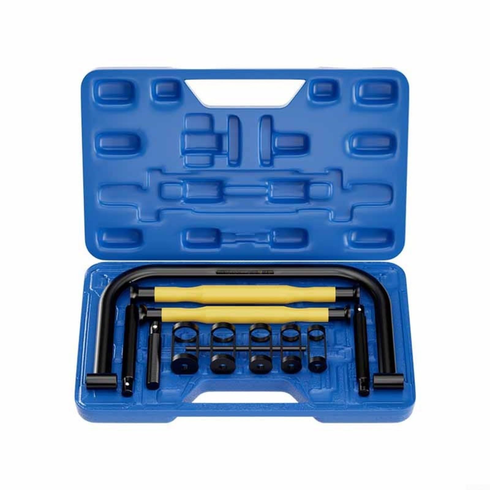 Lot de 11 outils de serrage de ressort de soupape, 45# en acier en forme d'arc, avec tige de soupape, réparation de voiture