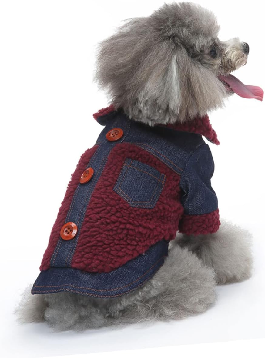 Angoily 3pcs Dog Coat Warm and Windproof Jacket for Dogs Stylish Pet Clothing for Cold Weather Comfortable and Easy to and Colors