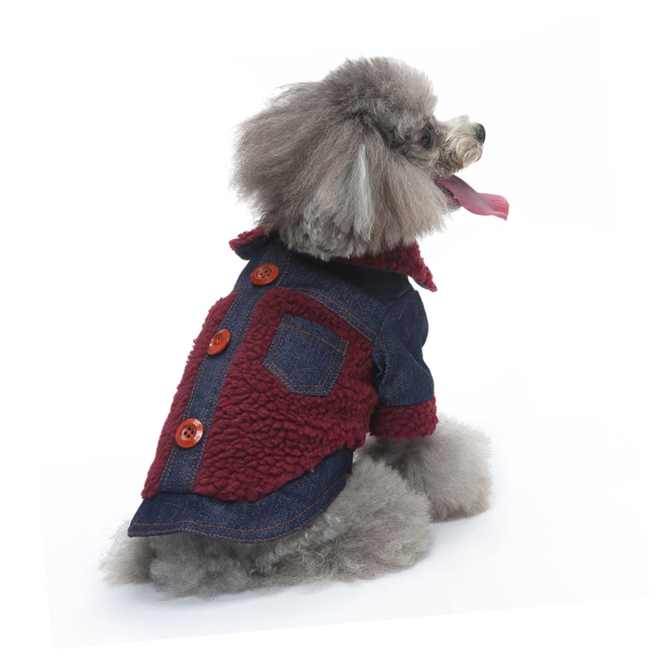 SUPVOX 3 Pezzi Giacca Per Cuccioli Per Cani Cappotto Caldo in Tessuto Traspirante Elegante Abbigliamento Per Animali Domestici