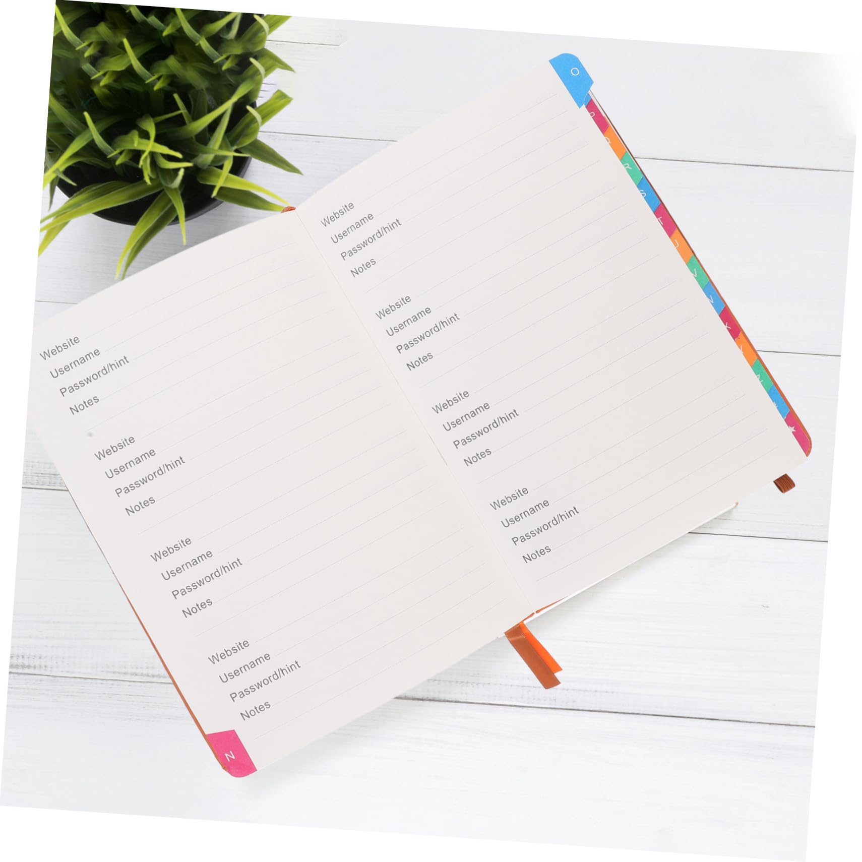 Carnet Colorés Mots de Alphabétiques Onglets avec Passe A5
