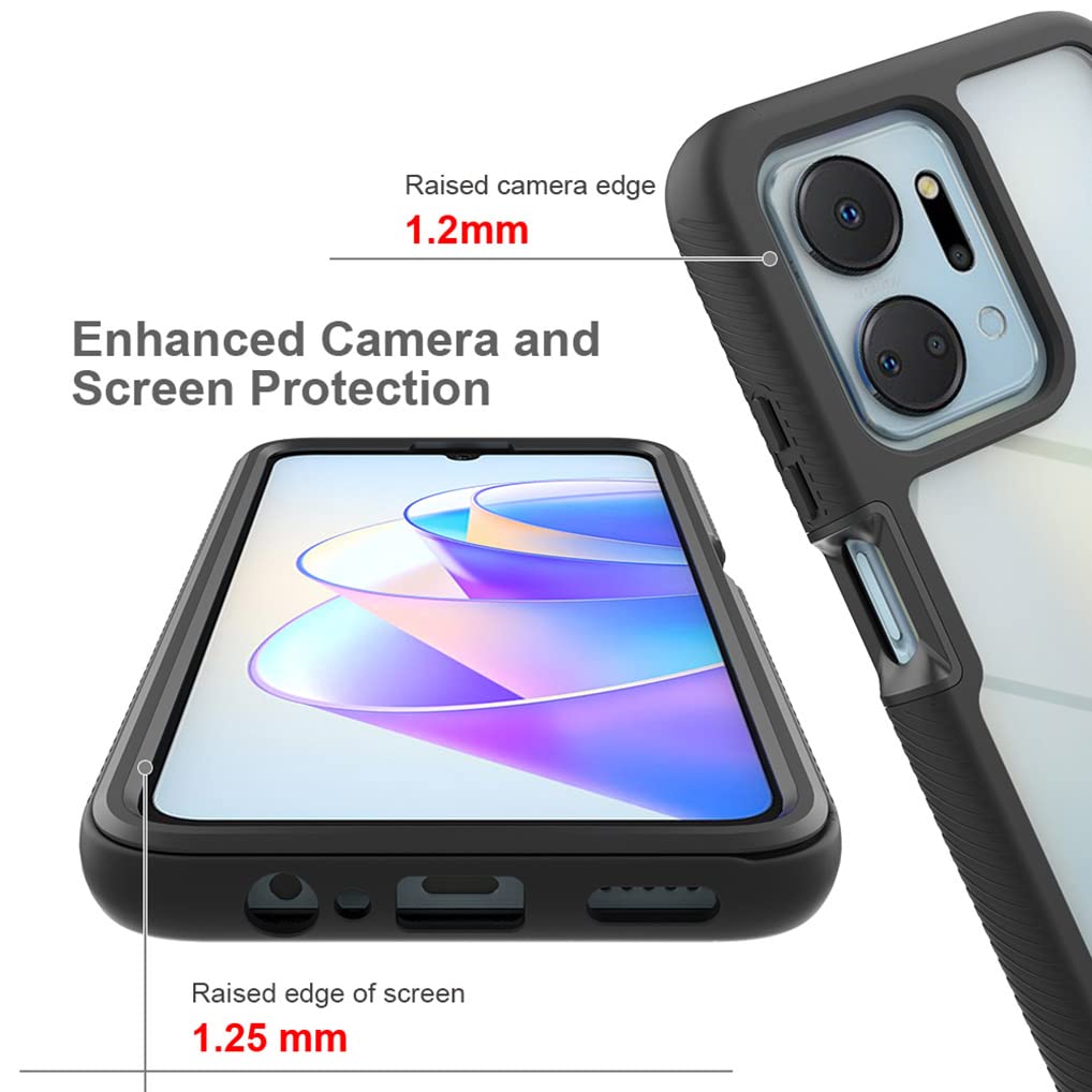 SEAHAI Clear Case for Honor X7, [with Built-in Screen Protector