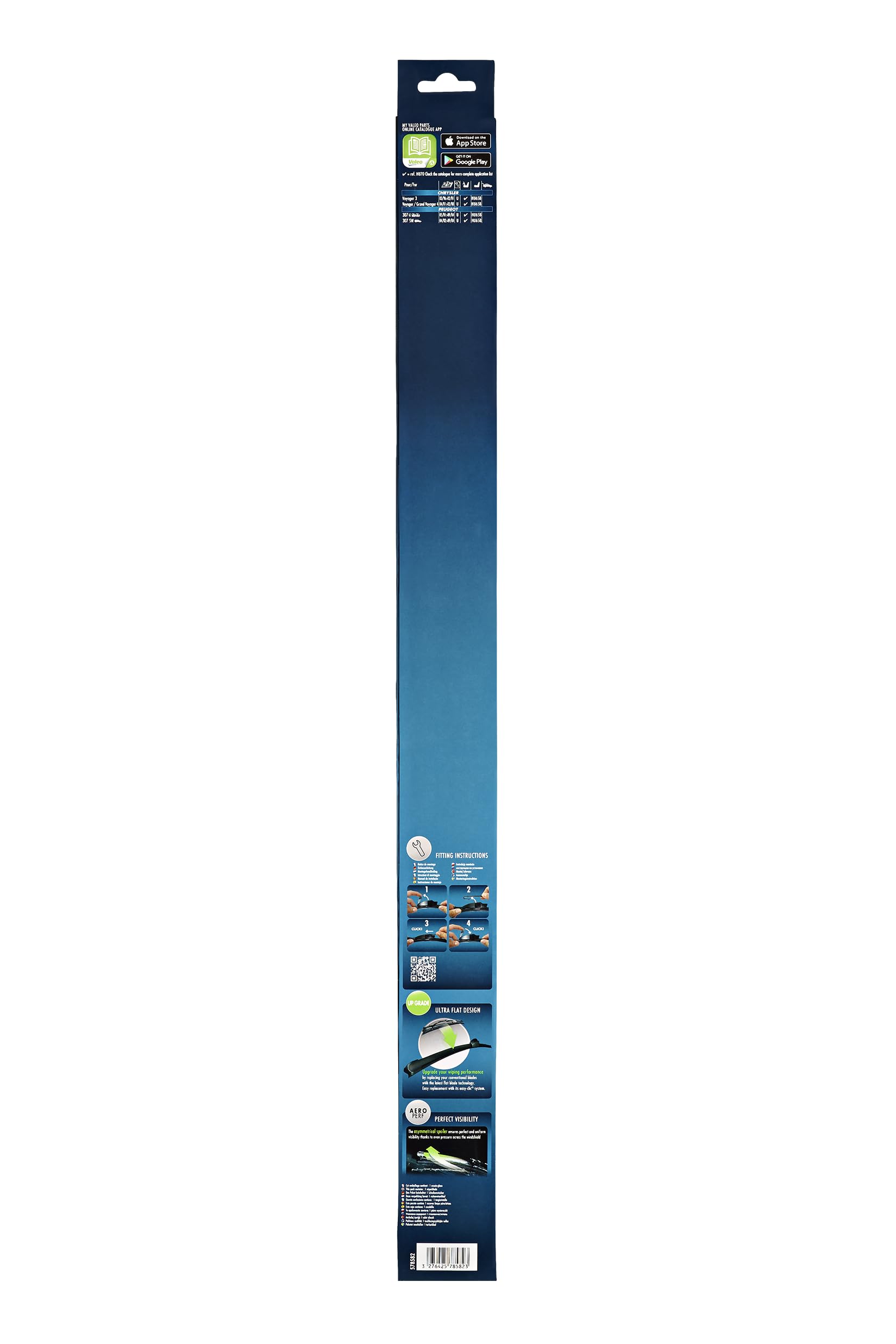 Valeo Hydroconnect Upgrade Silecek Toyota Corolla Hatchback/Sedan (2019 ve sonrası), Peugeot 307 (2000-2007) (700 MM) 578582