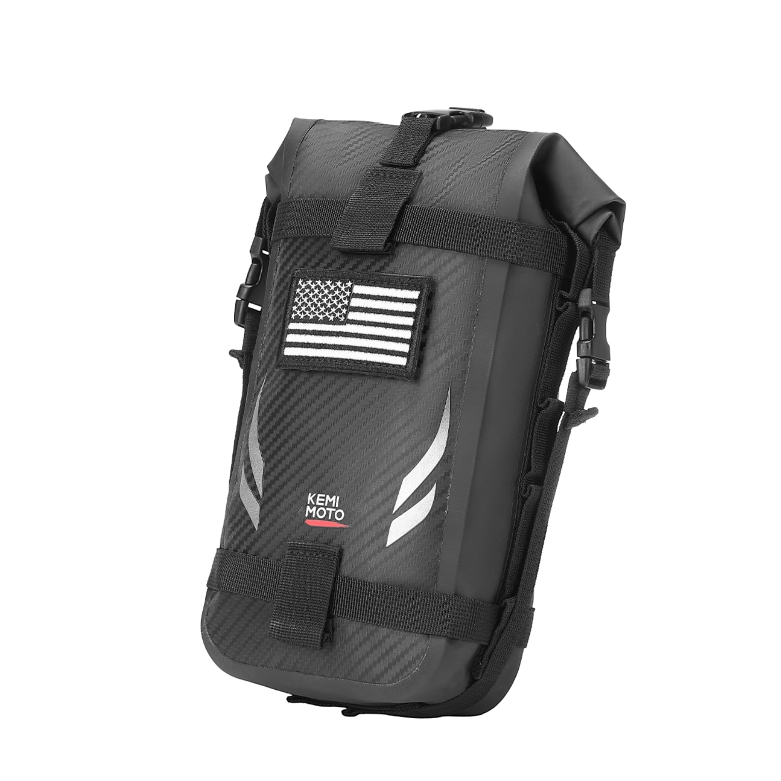 KEMIMOTO Sac de garde-boue de moto étanche de 3,5 l pour moto tout-terrain, sac de garde-boue arrière, sac de rangement pour moto, sac à outils de motocross, sac latéral