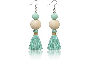 Light Green Earrings for Women: Dangle and Handmade