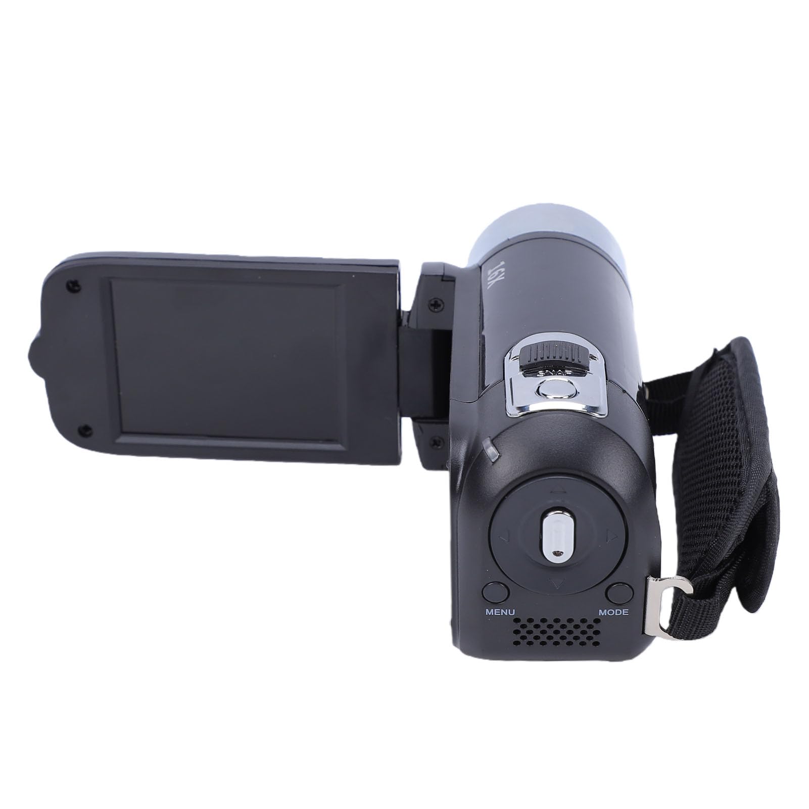 Videocámara Digital ABS Full HD Rotación 16X Videocámara Digital de Alta Definición Cámara de Video DV Cámara de Video Digital DV (Negro)