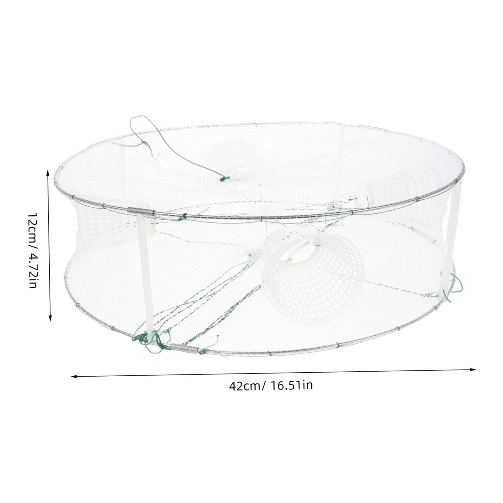 Sosoport Collapsible Fishing Trap Net Multi-Functional Fish Trap for Large Fish Easy Storage Pe Material Outdoor Fishing Supply
