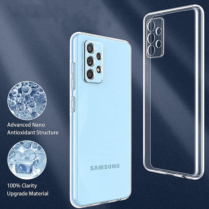 Image of Dashmesh Shopping Back Cover for Samsung Galaxy A23 5G (Silicon | Transparent |Soft Flexible| Camara Protection)