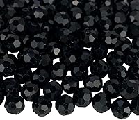 Vista 12 de Jmassyang 200 Piezas Cuentas de Cristal de Vidrio Facetadas Redondas de 6mm, Cuentas Espaciadoras para Hacer Joyas, Pulseras, Collares, Pendientes