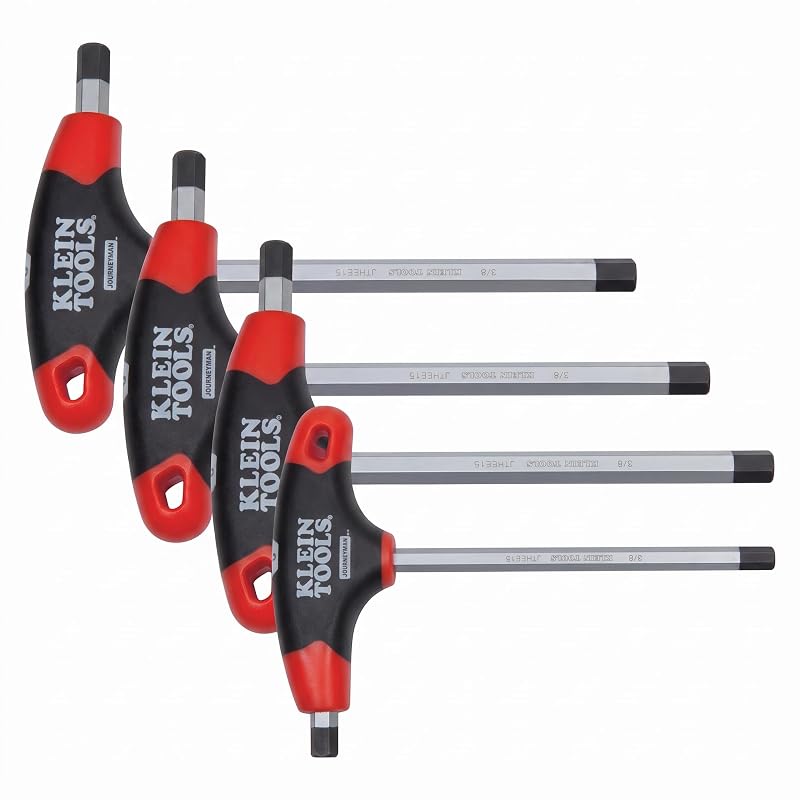 Chave Allen 5/16 pol. com Cabo T Journeyman KLEIN TOOLS JTH6E14, 15,2 cm, Kit com 4 peças