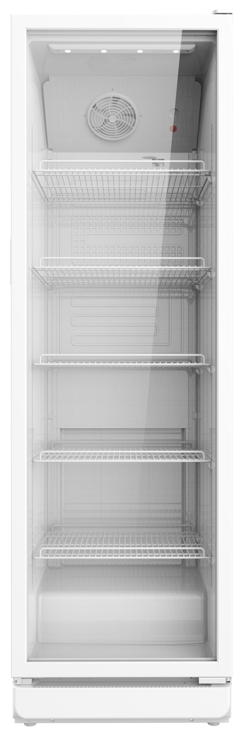 SCHOEPF GKS350 Getränkekühlschrank 347 l Umluft Glastür 194,5cm Höhe Weiß