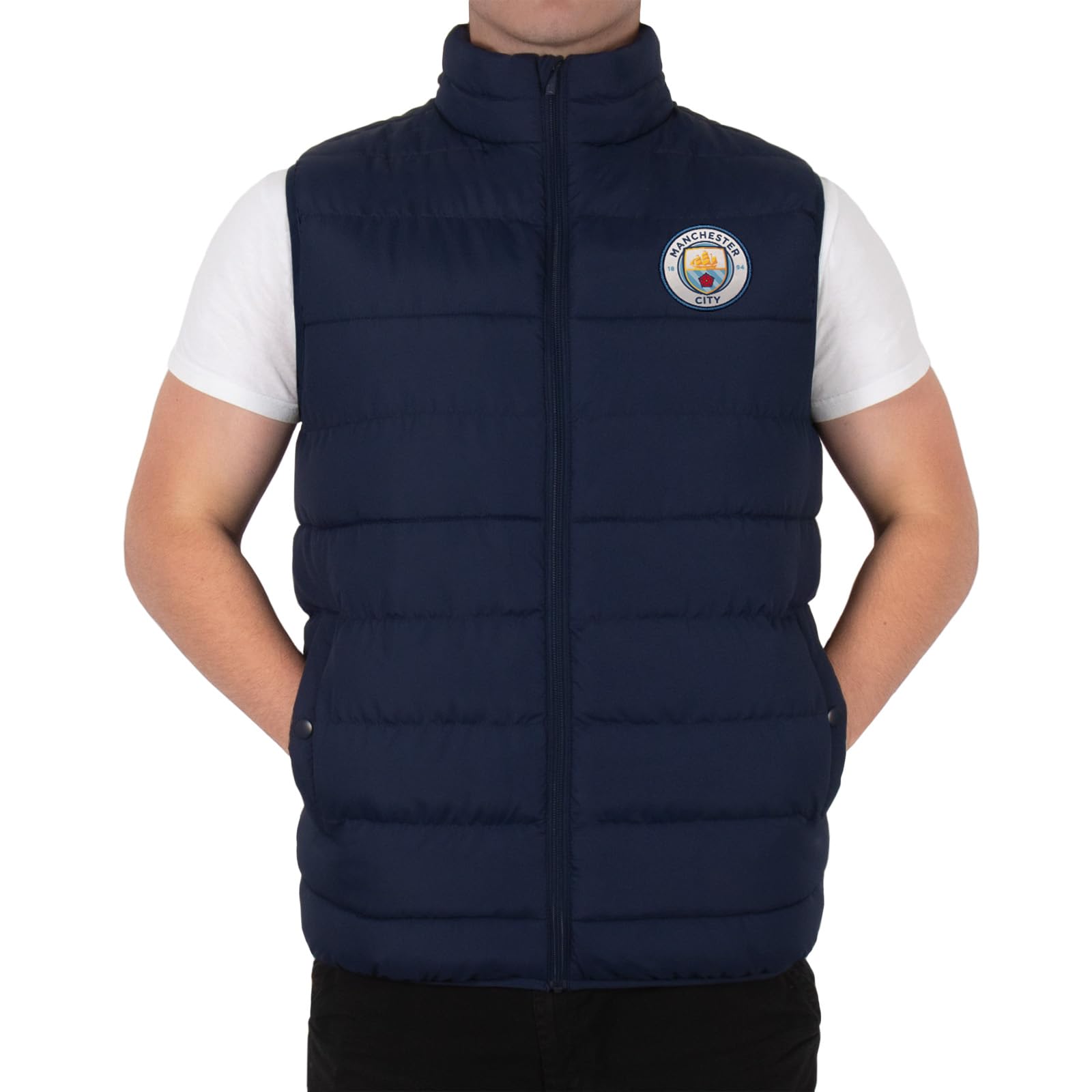 Manchester City FC - Chaleco acolchado oficial - Para hombre