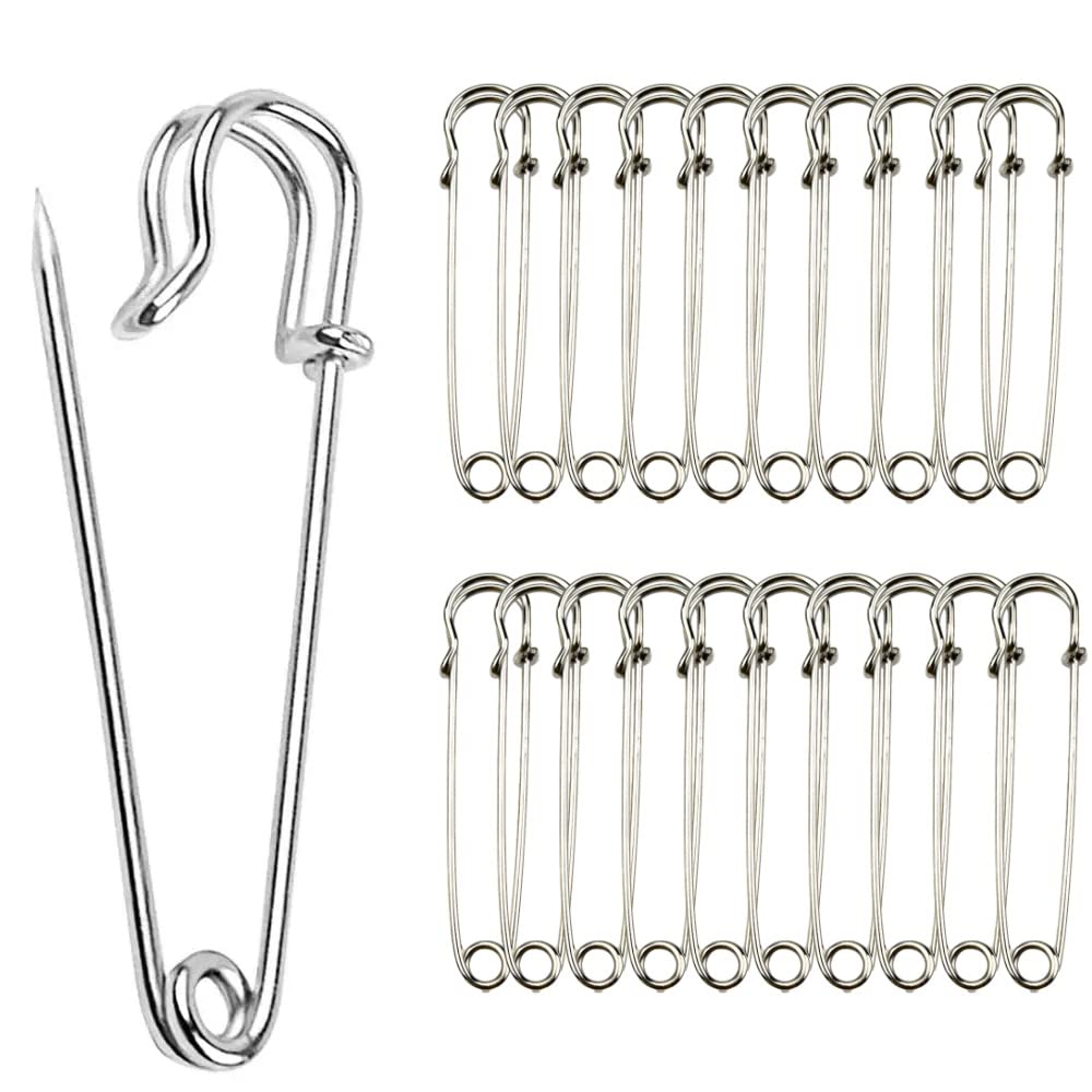 ぶぶお取り置き❣️天然石ルビーデザインブローチ&トップ 楽天市場】安全ピン 特大 20個 10cm ブローチピン カブトピン 大きい