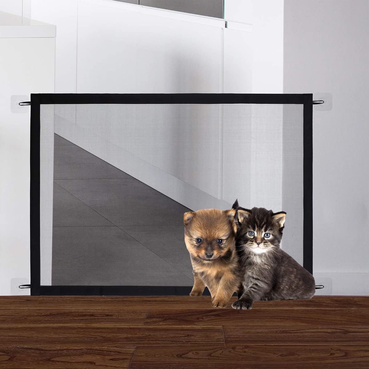 Magic Gate for Puppies Kittens Small Pet Gate Portable Folding Cat