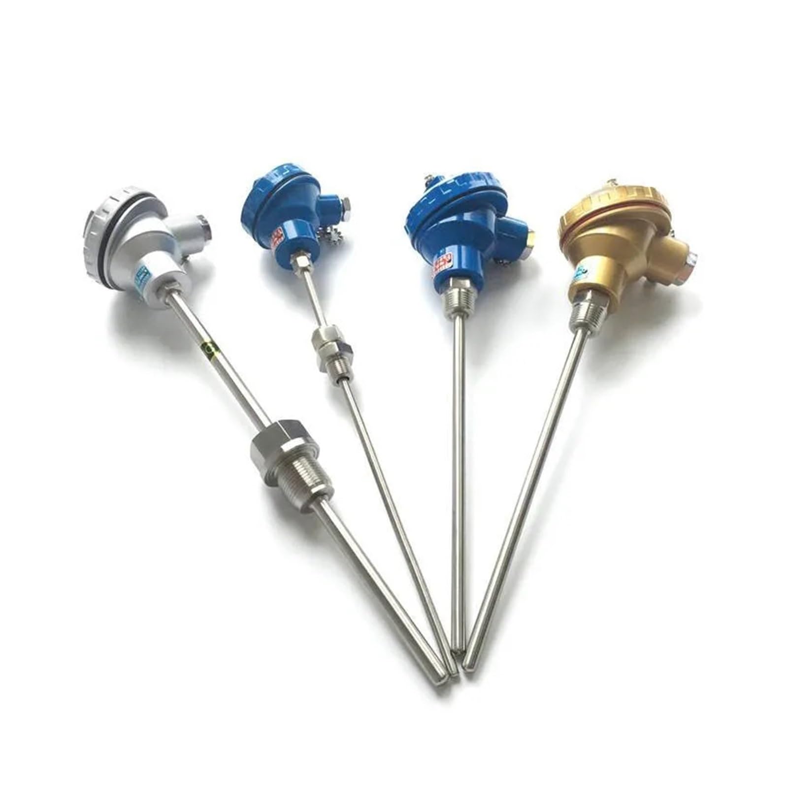temperaturfühler Wärmewiderstand pt100 Temperatursensor Temperatursensor integrierter Temperatursender 4-20mA-Modul(Probe 50mm)