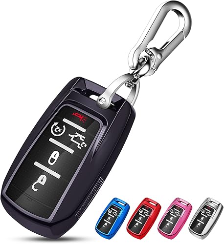 Miniatura 7 de QBUC Funda para llavero RAM con clip para llavero, funda de TPU suave compatible con Dodge Ram 1500 2500 3500 4500 5500 2019 2020 2021 2022