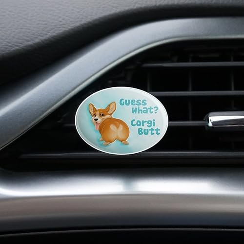 Miniatura 2 de Corgi Butt Funny Joke - Ambientador de coche Clip de ventilación - Aroma a flor de cítricos