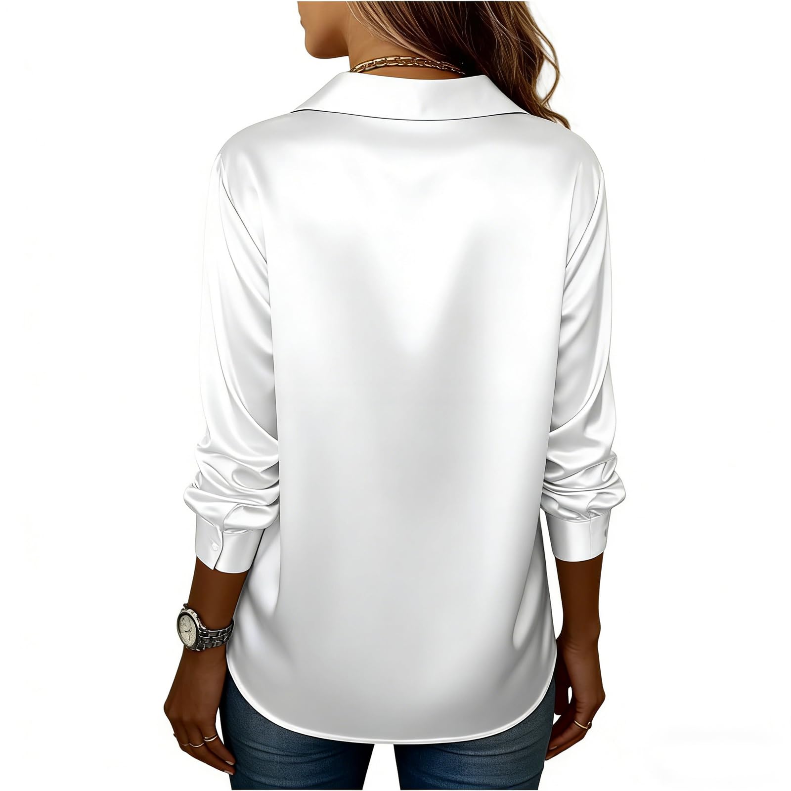 Générique Chemisier Femme Fitness Manche Longue Grande Shirt Printemps Mode Print T_Shirt Femmes Bouffant Confortable