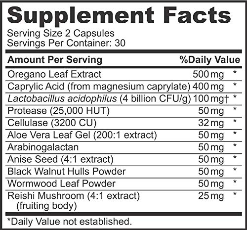 Sigmaceutical Calm Cleanse Detox Support - Oral Overgrowth Treatment For Adults - Non-Gmo Oral Detox Medicine And White Tongue Treatment – Mouth Overgrowth Treatment - 60 Capsules #TOP3