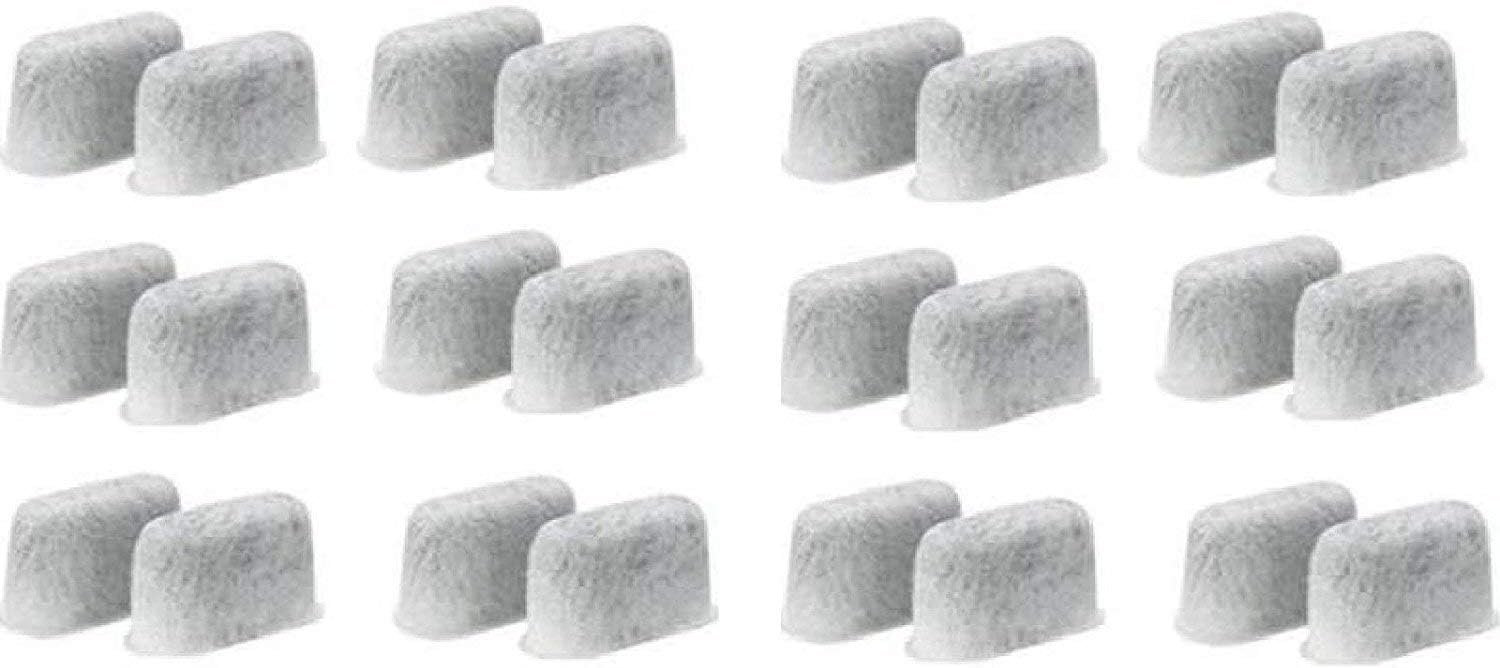 Charcoal Water Filters for Cuisinart DCC-RWF1 Coffeemakers, Set of 24