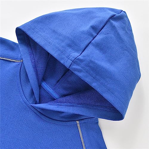 Toddler Boy Kids Sweatshirts Soft Cotton Warm Hooded Solid Color Long Sleeve Pullover Sweatshirts For Boys Or4