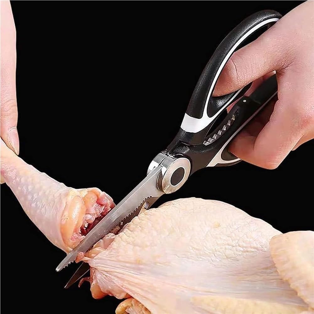 Kitchen Scissors Stainless Steel Shears Tool for Food Chicken BBQ Meat Tools