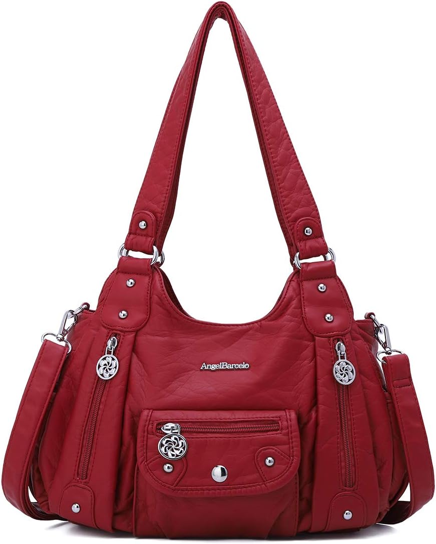 Angel Barcelo Purses for Women Soft PU Leather Shoulder Bag Crossbody Purse and Handbags