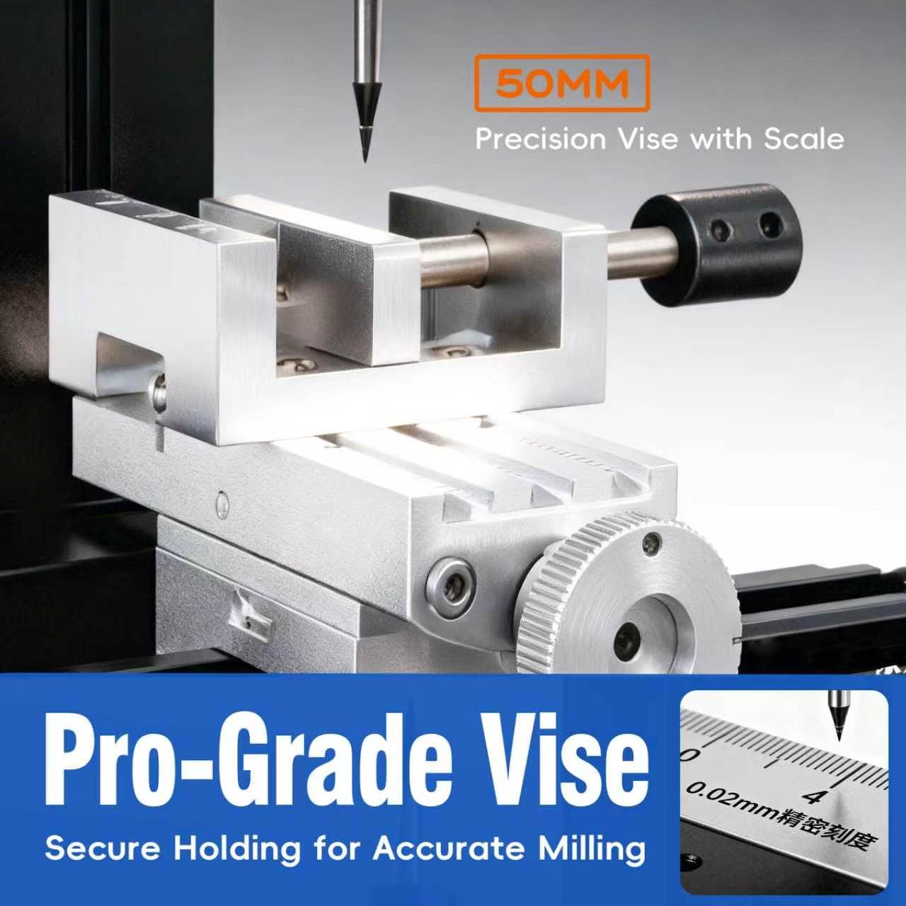 ZHRUI Galvanisierte Mini-Metallfräsmaschine, 36 W, 20.000 U/min, DIY, vertikale Miniaturmühle, Drehmaschine, Werkzeugmaschinen für kreative Maker, Miniaturfräse