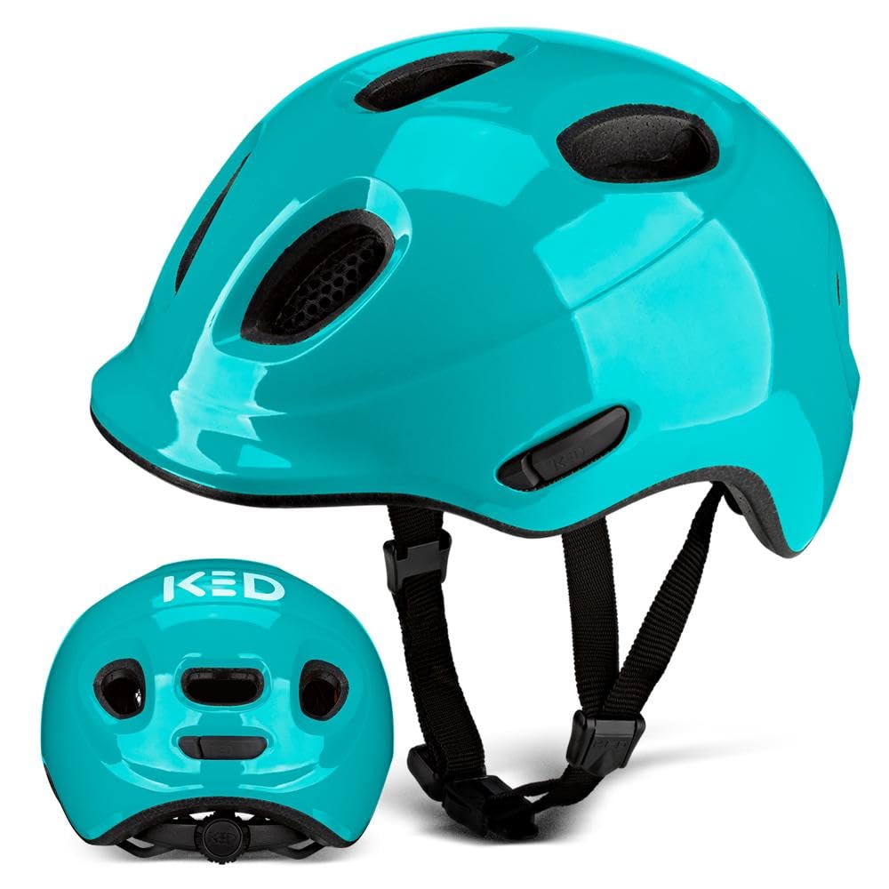 KED Meggy Spark | Kids Bike Helmet with Optional LED Light & 360° KED NEO Fit System | Boys & Girls Kids Helmet for Cycling & Skating | Lightweight with In-Molds Technology | Designed in Germany