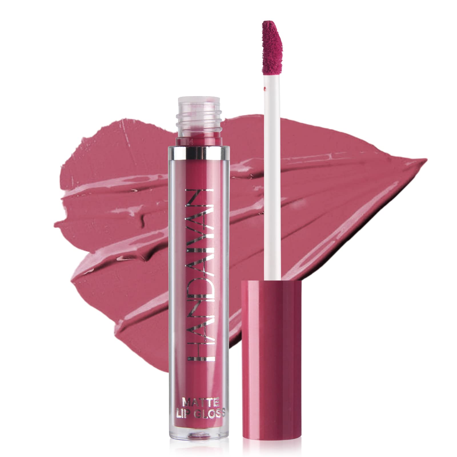 6Pcs Matte Liquid Lipstick Makeup Set, HANDAIYAN Matte liquid Long-Lasting and Waterproof Wear, Non-Stick Cup Lip Gloss, Great Choice and Gift for Woman Girls (#01)