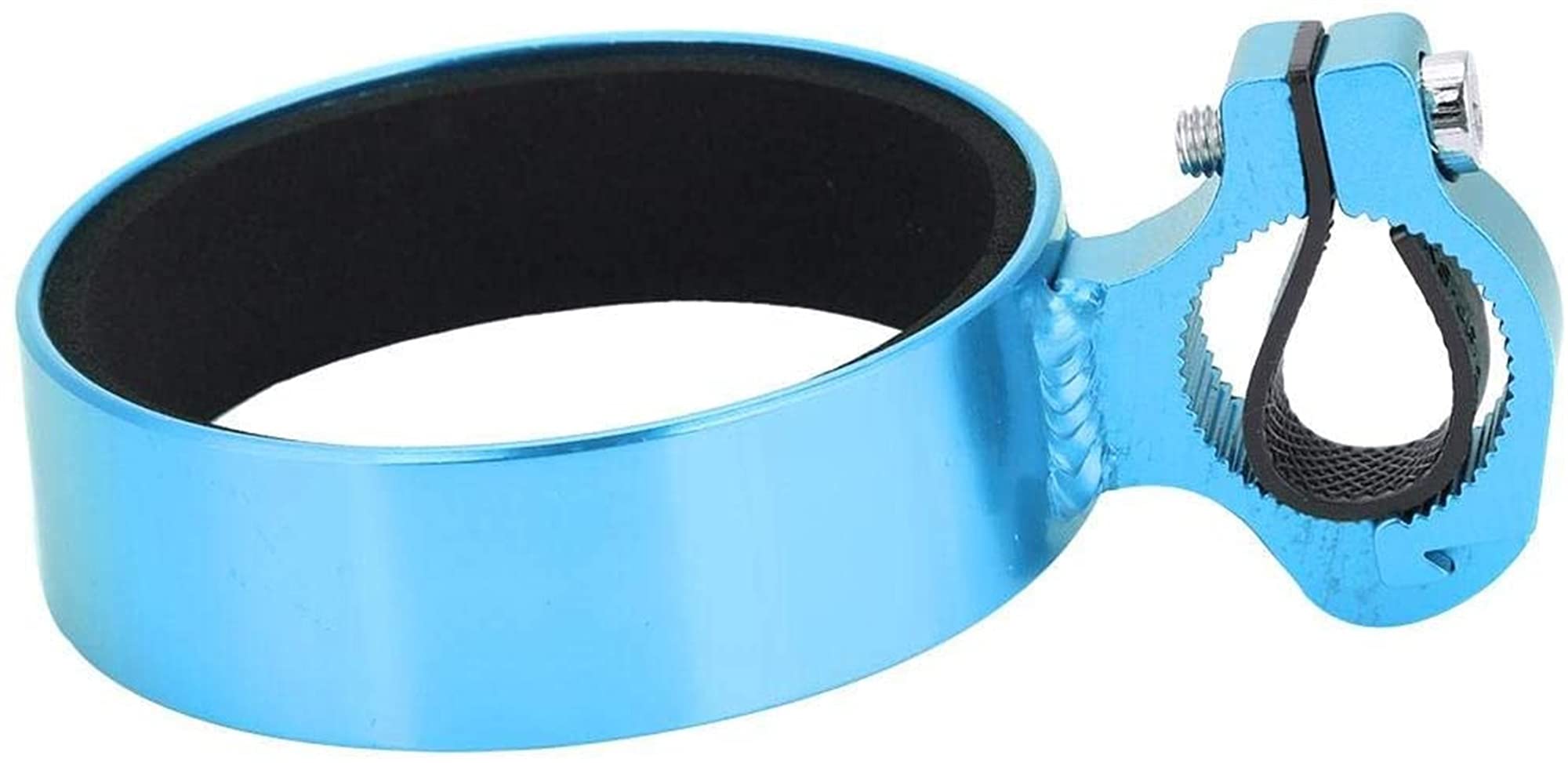 Portavasos de aluminio para bicicleta SSDD azul con acabado premium de manillar