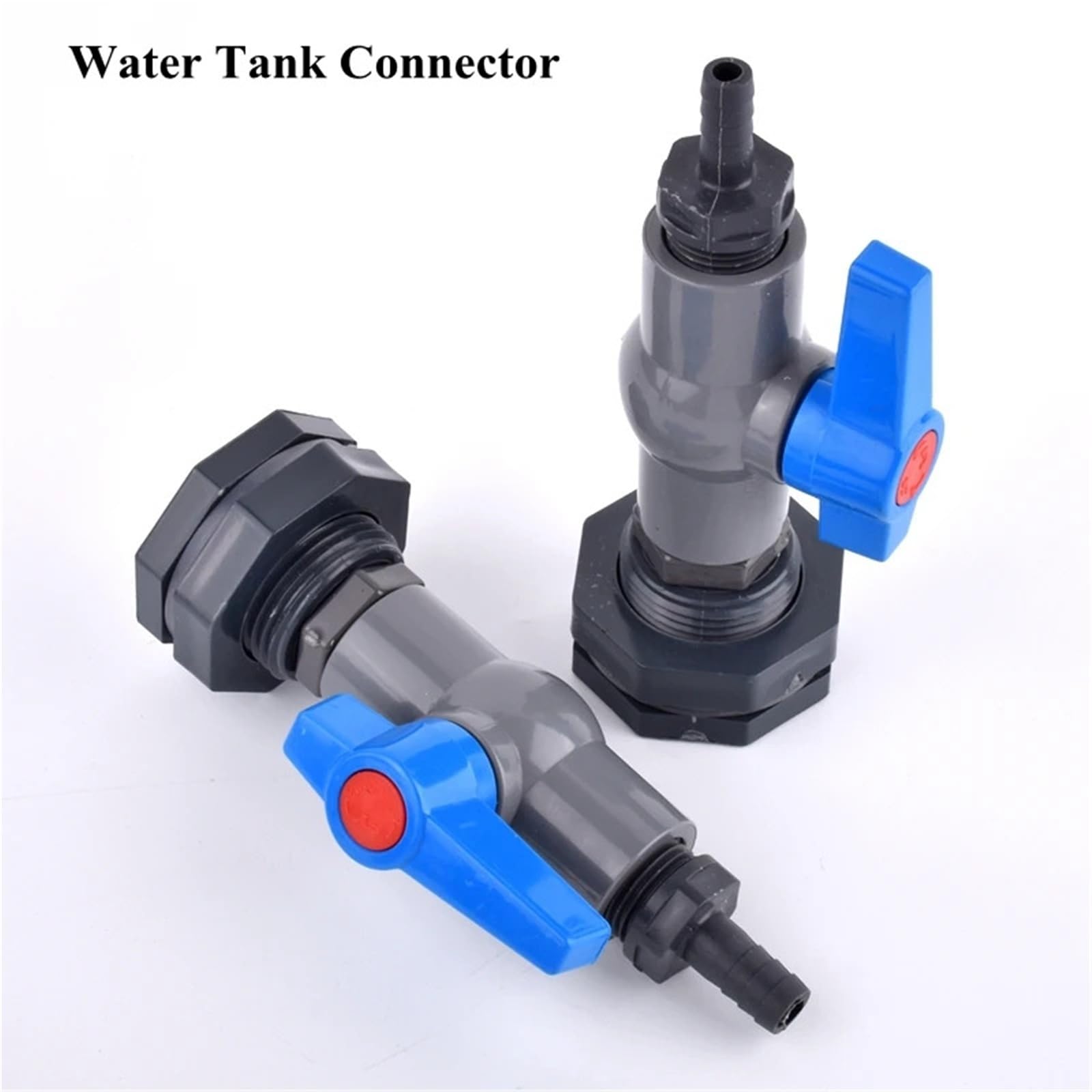 1 juego de conectores for tanque agua 1/2'' 3/4'' a 8~20 mm, adaptador drenaje for acuario, tubería riego for jardín, juntas válvula bola(G3I4-16mm)