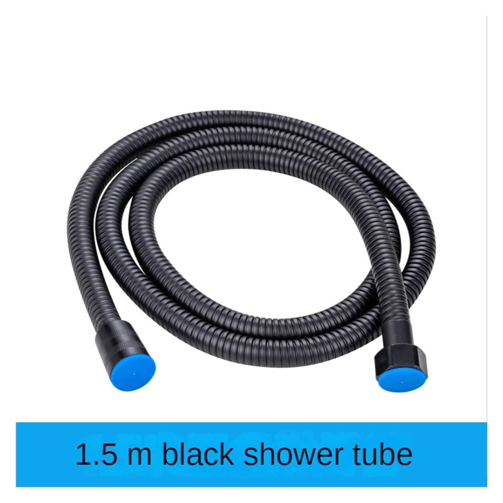 Hochdruck Edelstahl Dusche, 1,5 m/2 m schwarzer, dickwandiger Duschschlauch aus Edelstahl, geeignet for weiches Wasser, explosionsgeschützt, Badezimmerzubehör(2m)