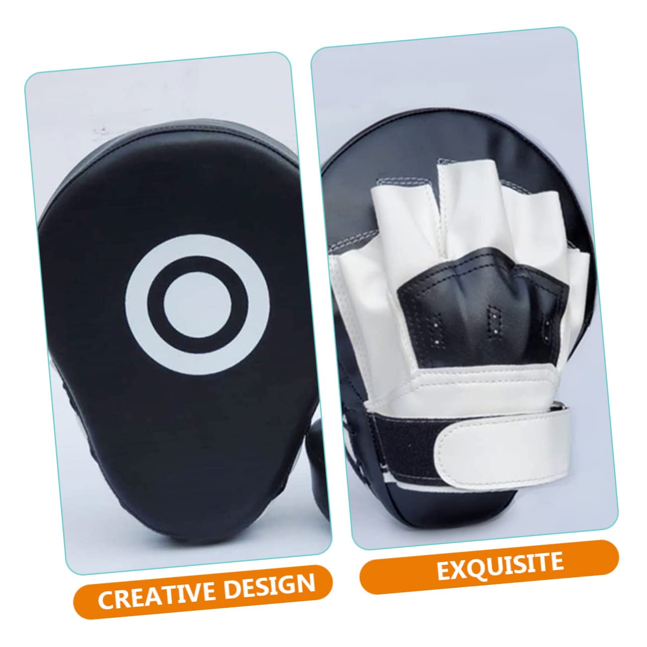 Mikikit Boxing Punch Mitts Artificial for Martial Arts Training Kickboxing Taekwondo Durable Five Finger Design High Density Sponge Protection