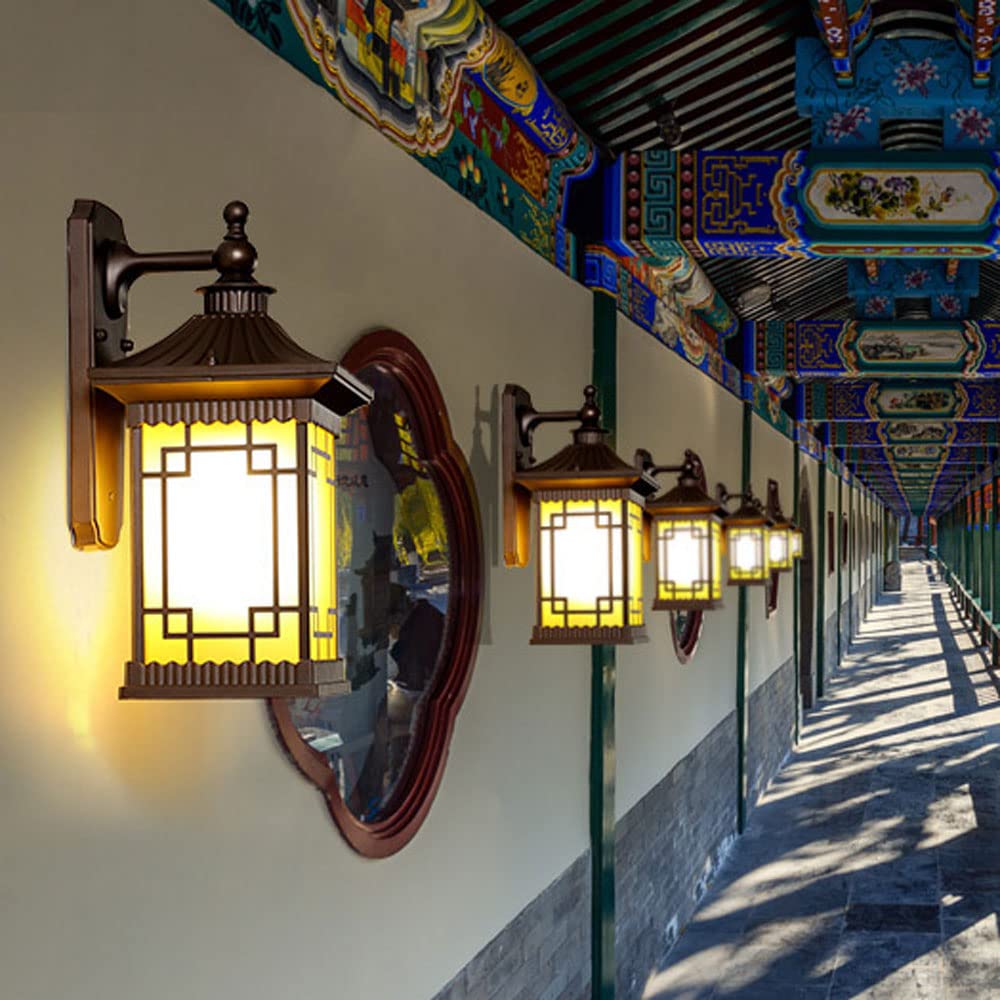 Lámpara de pared rústica para exteriores, aplique de pared impermeable, accesorios de iluminación para exteriores, montaje en pared, IP65, impermeable, porche exterior, iluminación de la