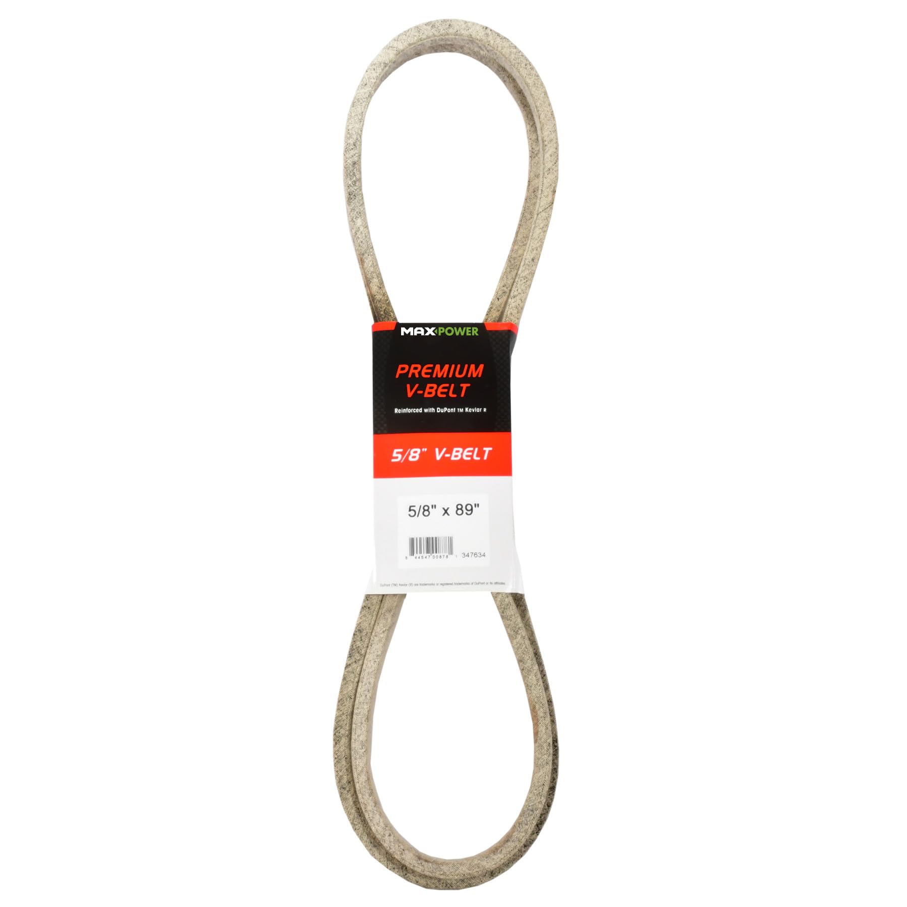 MaxPower V-belt 347634, Kevlar reinforced, 5/8 inch x 89 inch - 5L890 - outer length L(a) 2270 mm.