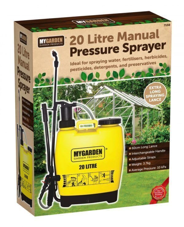Buystarget Knapsack Garden Pressure Sprayer Backpack Hand Spray Bottle Weed Killer Chemical (20LTR)