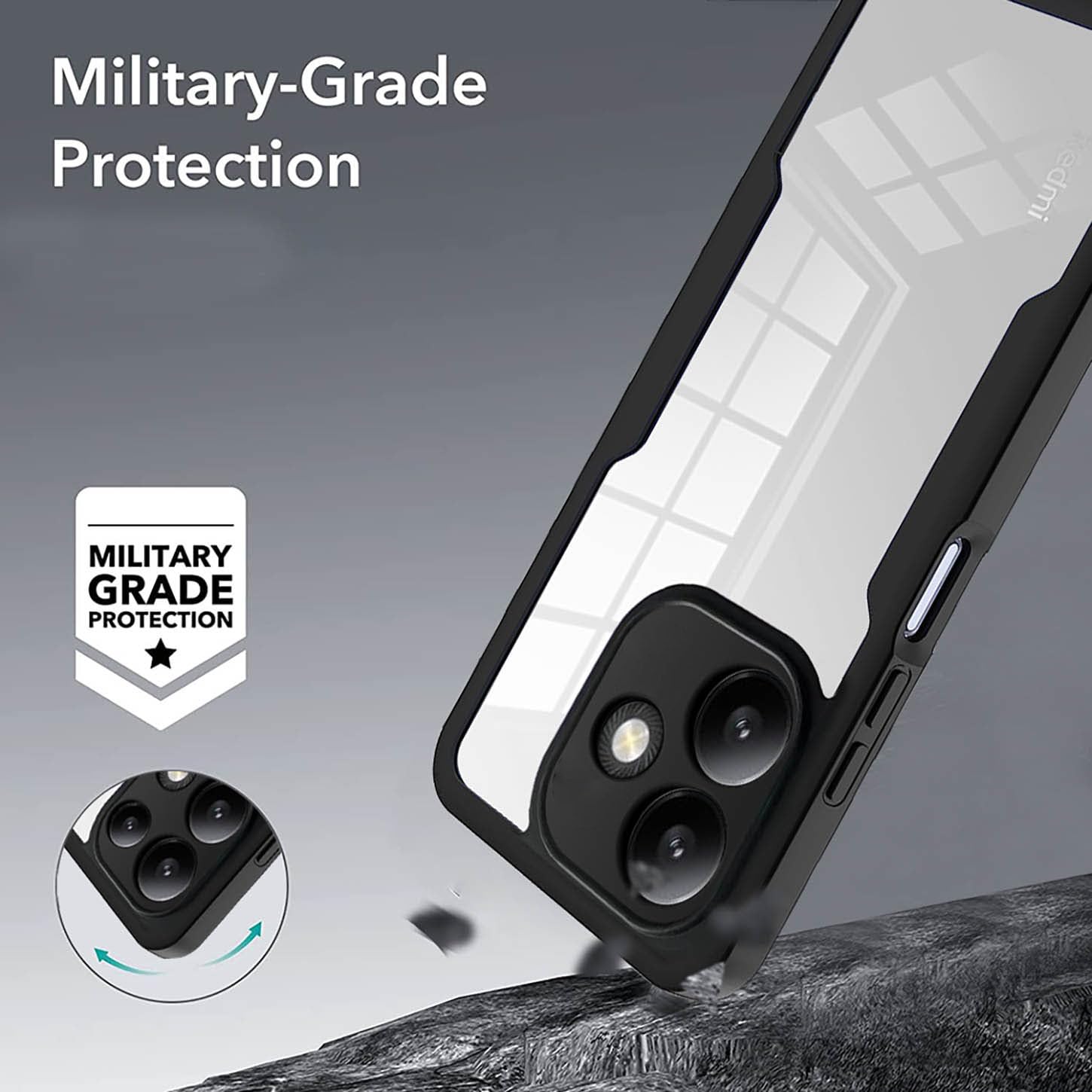 ILING Custodia 360° Per Xiaomi Redmi 13 4G / Poco M6 4G | Protezione Completa Antiurto - Foto 7
