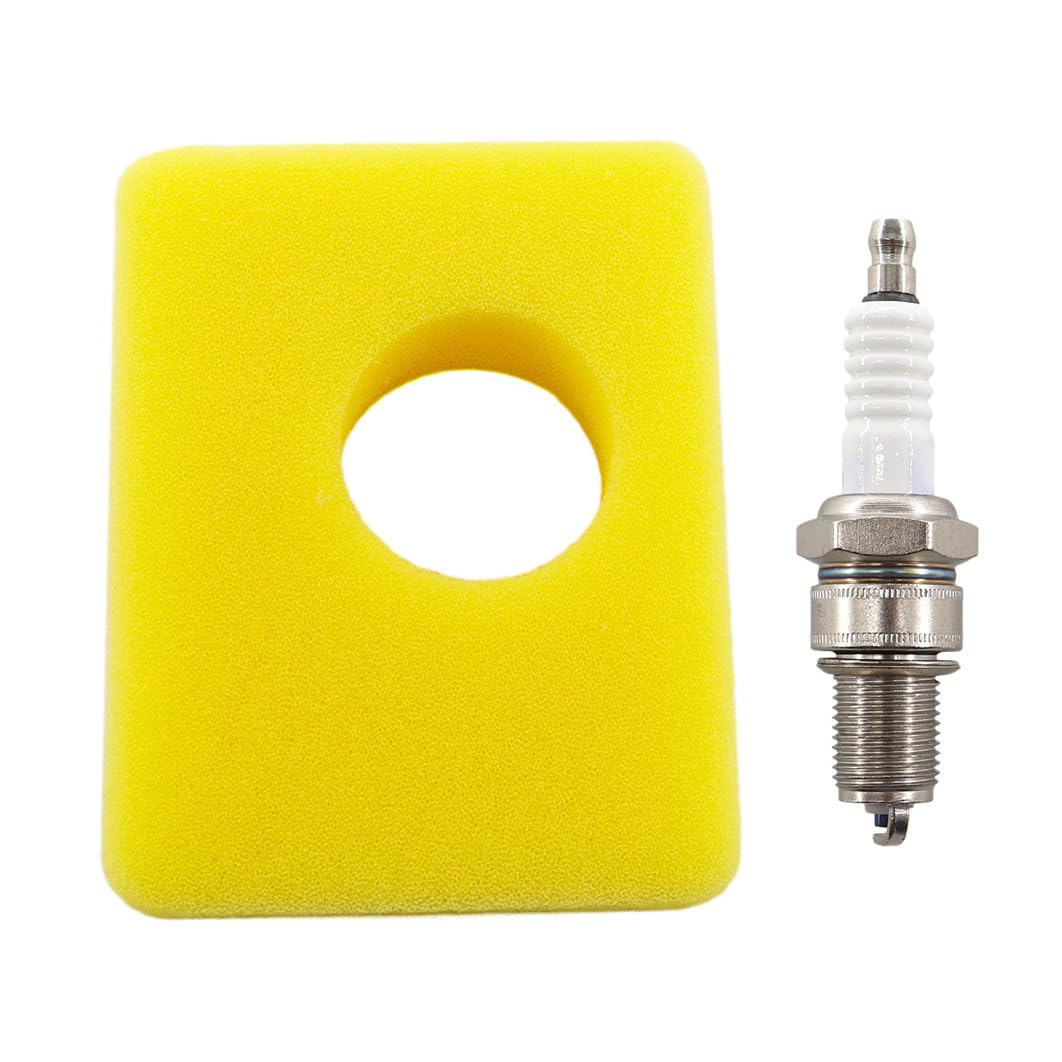 MCHNIC Air Filter Spark Plug Service Kit for Hayter Spirit 41 & 450E 450 Engine Lawn Mower Engine Lawn Mower