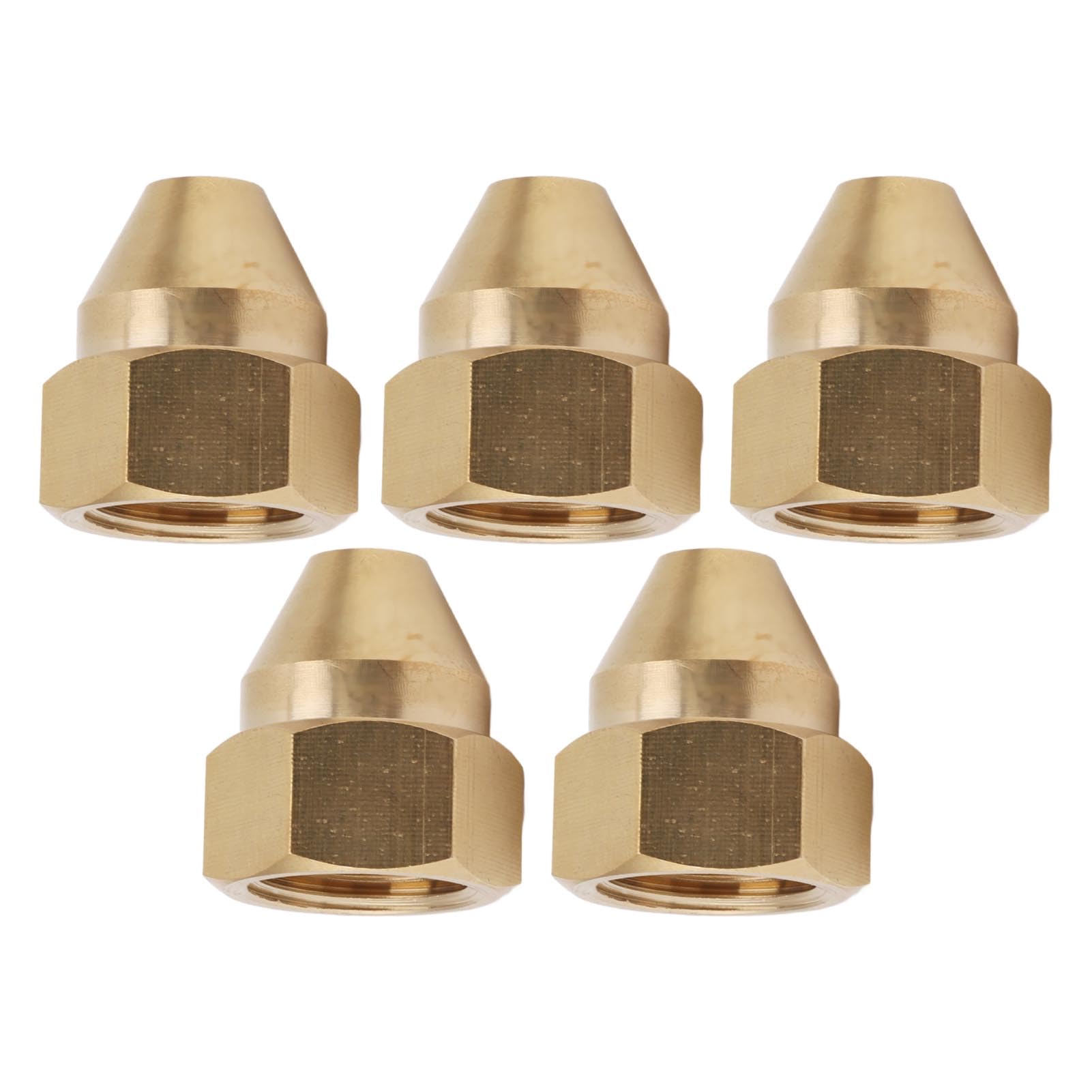 Lybunair 10PCS Brass Misting Nozzles, High Pressure Resistant, Fine Spray for Cooling System and Plant Irrigation (G1/2 Inch)