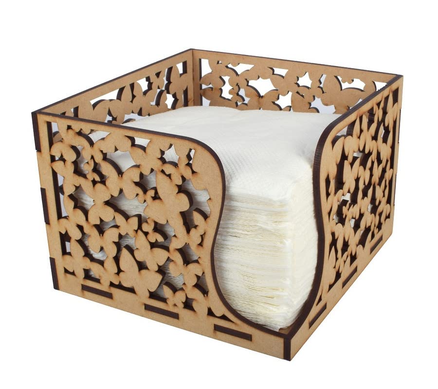 Handcrafted Wooden Napkin Holder for Dining Table & Tissue Paper Holder by Crazyink (Tissue 535)-image-18