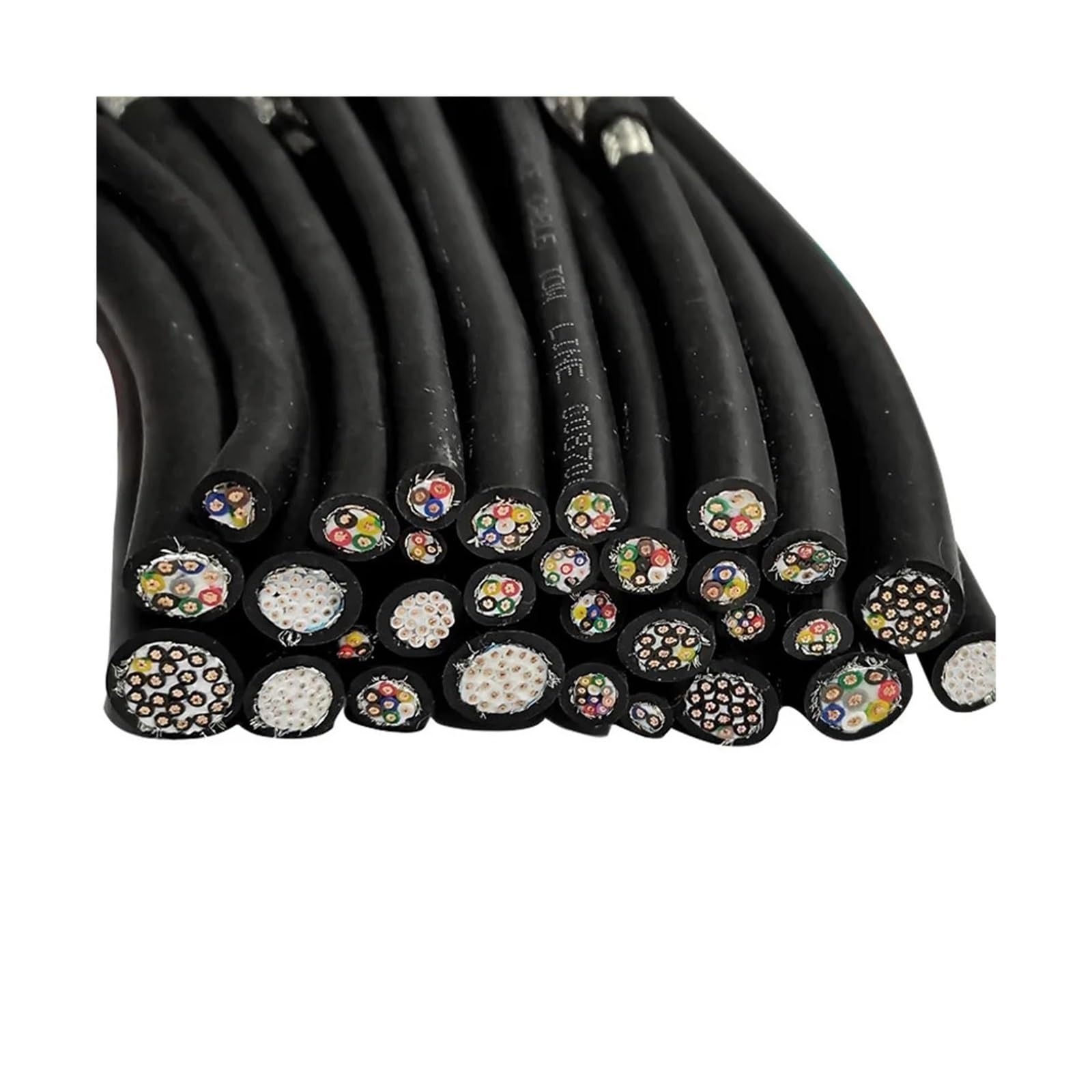 Cavo schermato for traino da 1 m 2/3/4, PVC flessibile 11/13 AWG | Filo di rame resistente alla flessione(2 cores,17 AWG 1m)