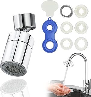 360°Swivel Kitchen Spray Tap Faucet Sprayer Attachment, Tap Attachment Sink Head Attachment Tap Aerator Attachment Tap Nozzle for Kitchen Sink Bathroom