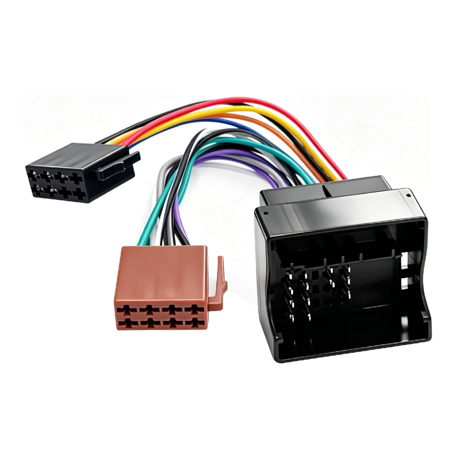 ISO Adapter Peugeot, 16 Pin auf ISO Stecker Kabelbaum, CD Player Radio Kabelbaum, Plug & Play Autoradio Anschlussadapter, fahrzeugspezifische Radioverkabelung, ohne Kabelschneiden