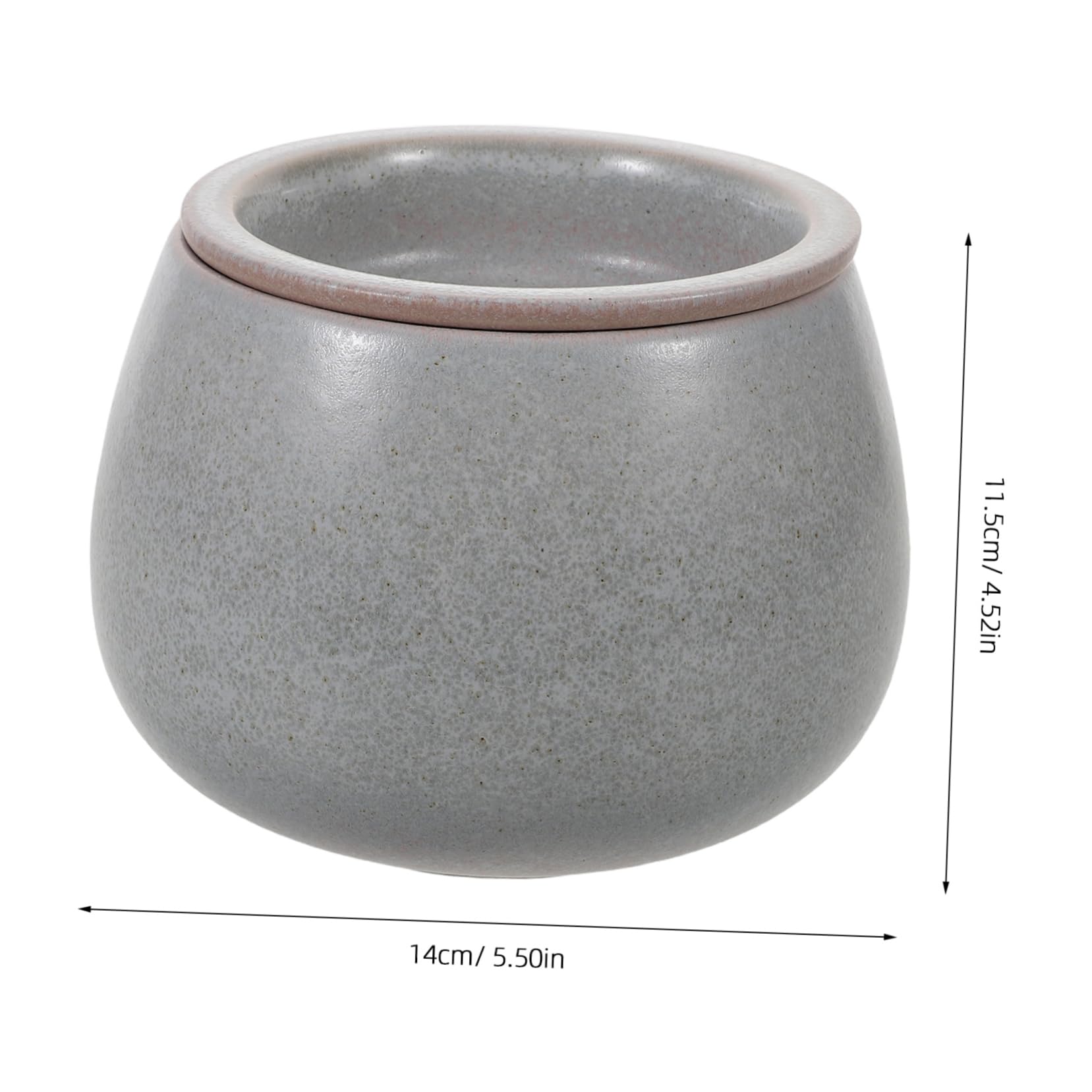 COLLBATH Ceramiczna Miska Do Filiżanek Do Herbaty z Sitkiem i Pokrywką Vintage Porcelanowa Wodę Ceremonii Gongfu Odporna Ciepło Łatwa Czyszczeniu Pojemna Zużytą Wodę