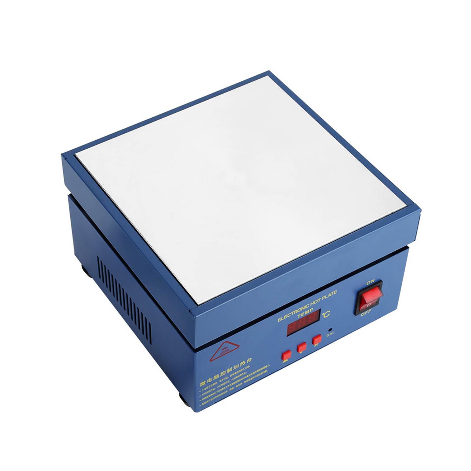 Placa de Calentamiento y Precalentamiento para PCB y Soldadura 200x200mm 800W LED con Manual de Usuario (Chino e Inglés)(EU plug 220V)