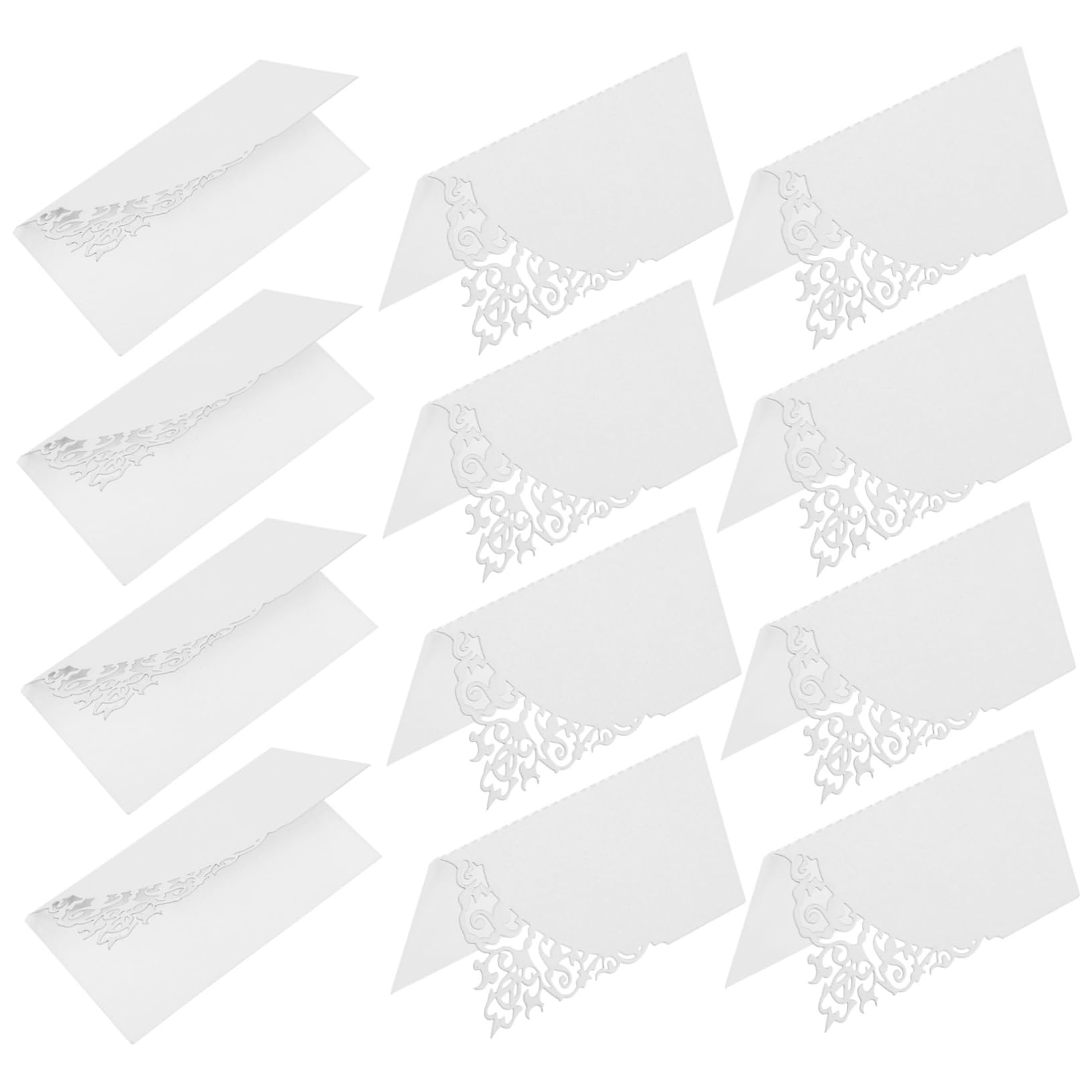 Tofficu 3 Sets Modische Tischkarten Für Hochzeiten Modernes Ausgehöhltes Partygeschirr Tischkarten Für Hochzeitsbankette 100 Stück * 3